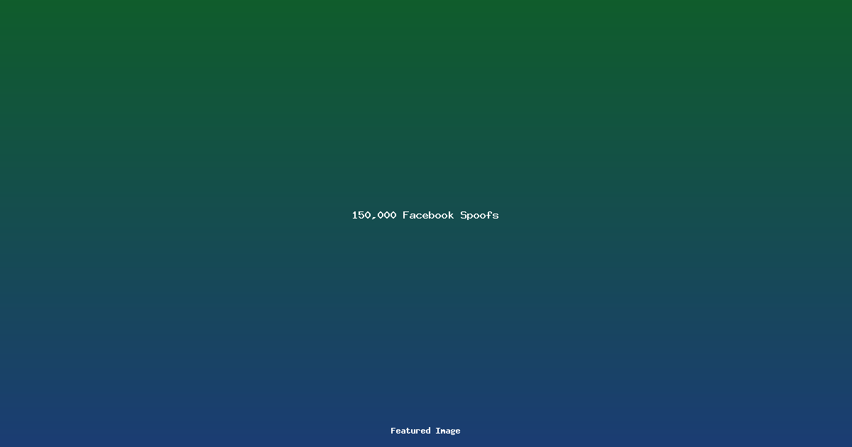 150000 Facebook Spoofs
