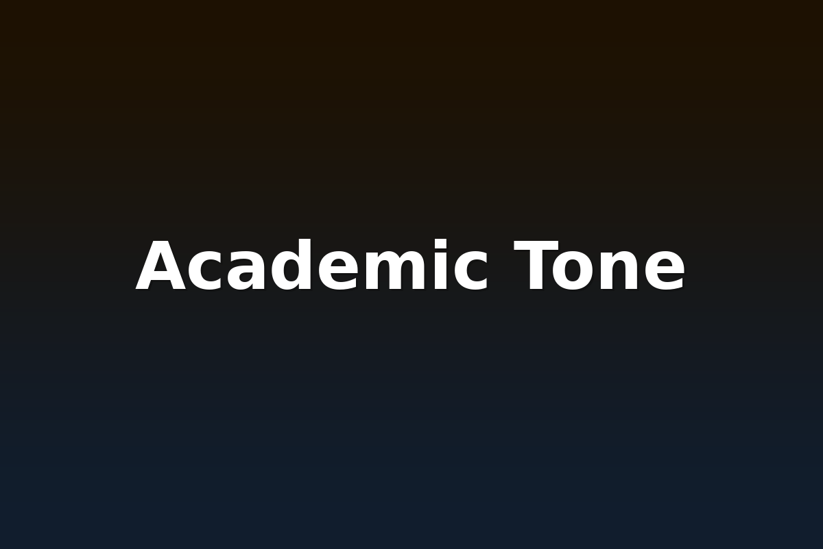 Academic Tone