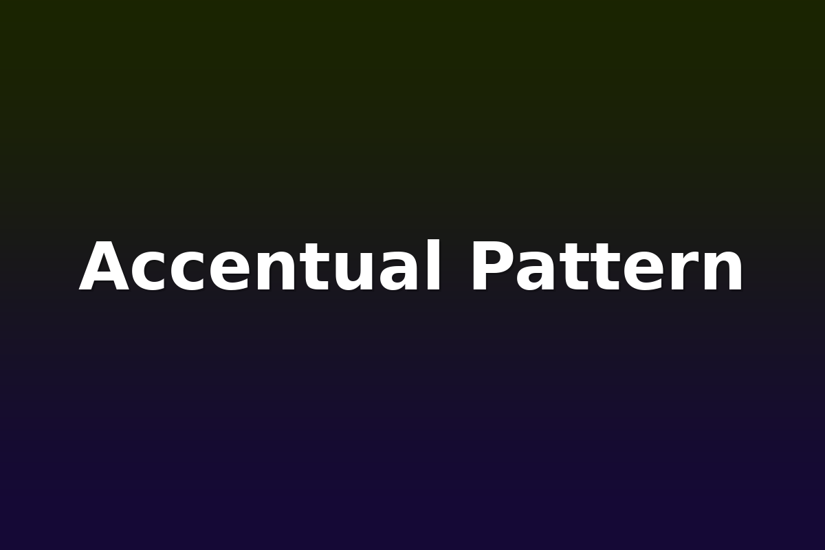 Accentual Pattern
