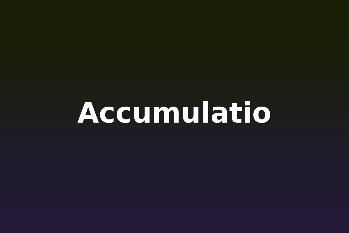 Accumulatio