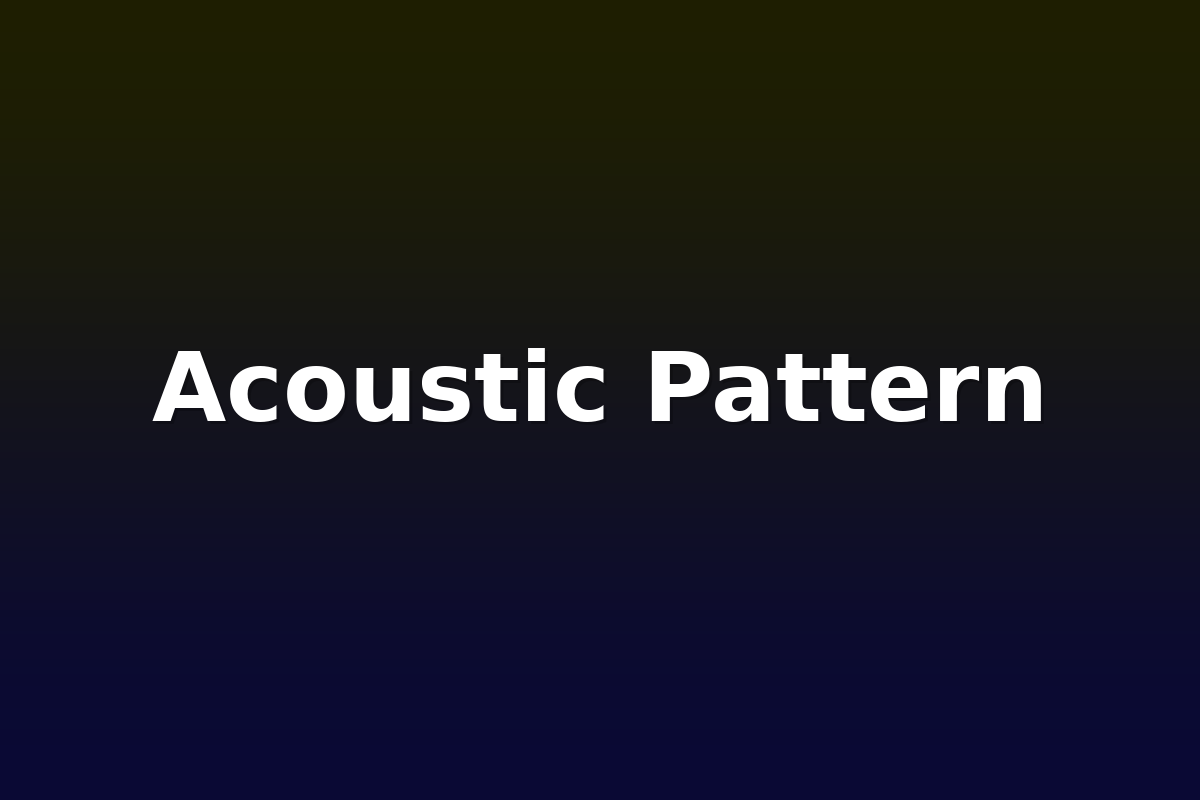 Acoustic Pattern