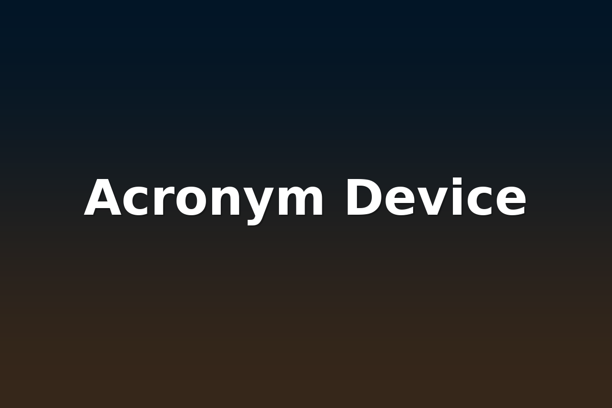 Acronym Device