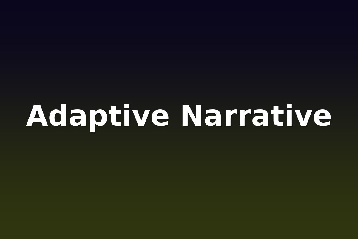 Adaptive Narrative