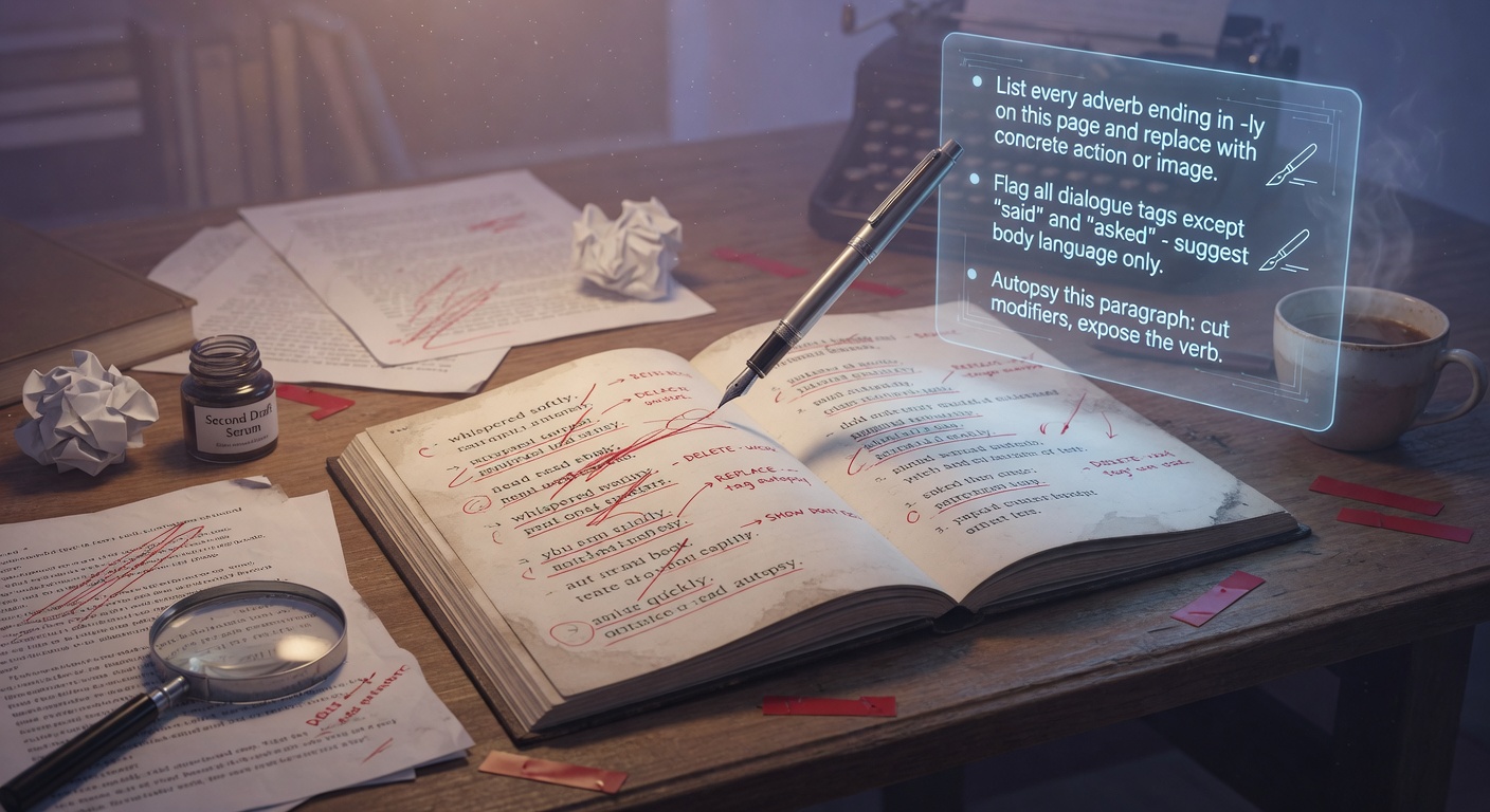 The Adverb Autopsy: AI Prompts for a Ruthless Second Draft