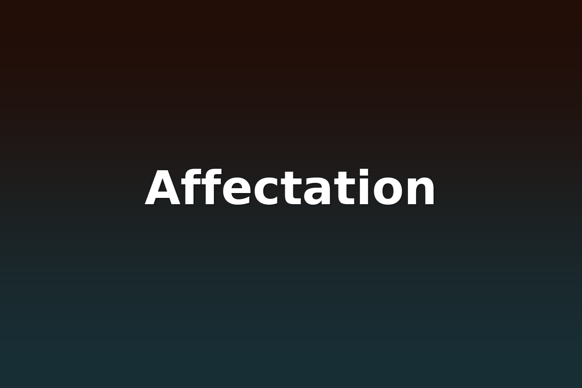 Affectation