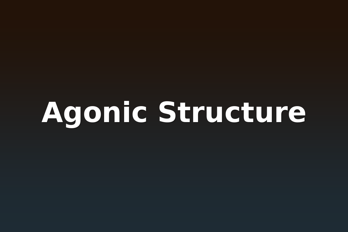 Agonic Structure