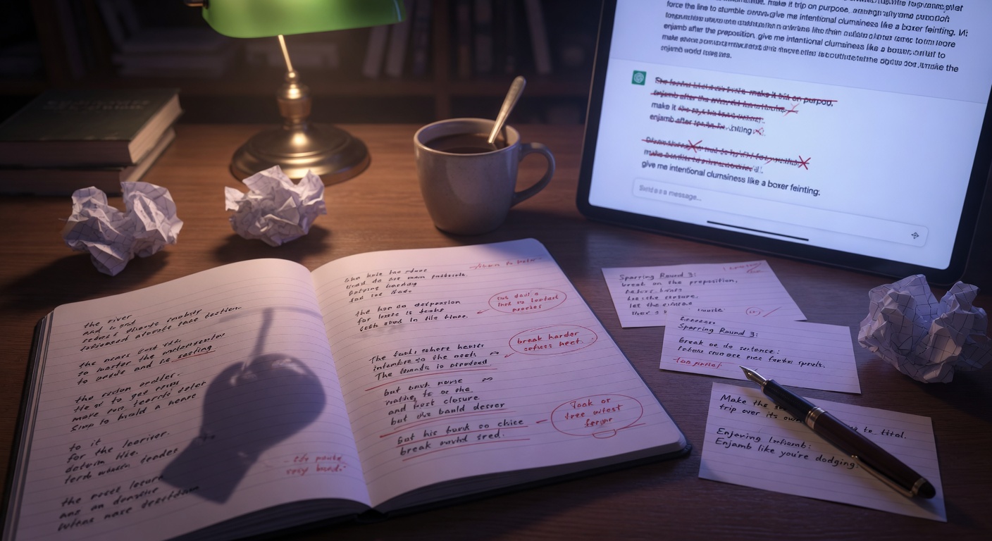 Sparring With AI on Line Breaks: Prompts for Poets Stuck in Prose Mode