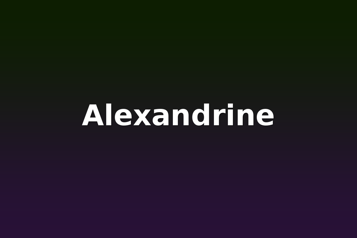 Alexandrine