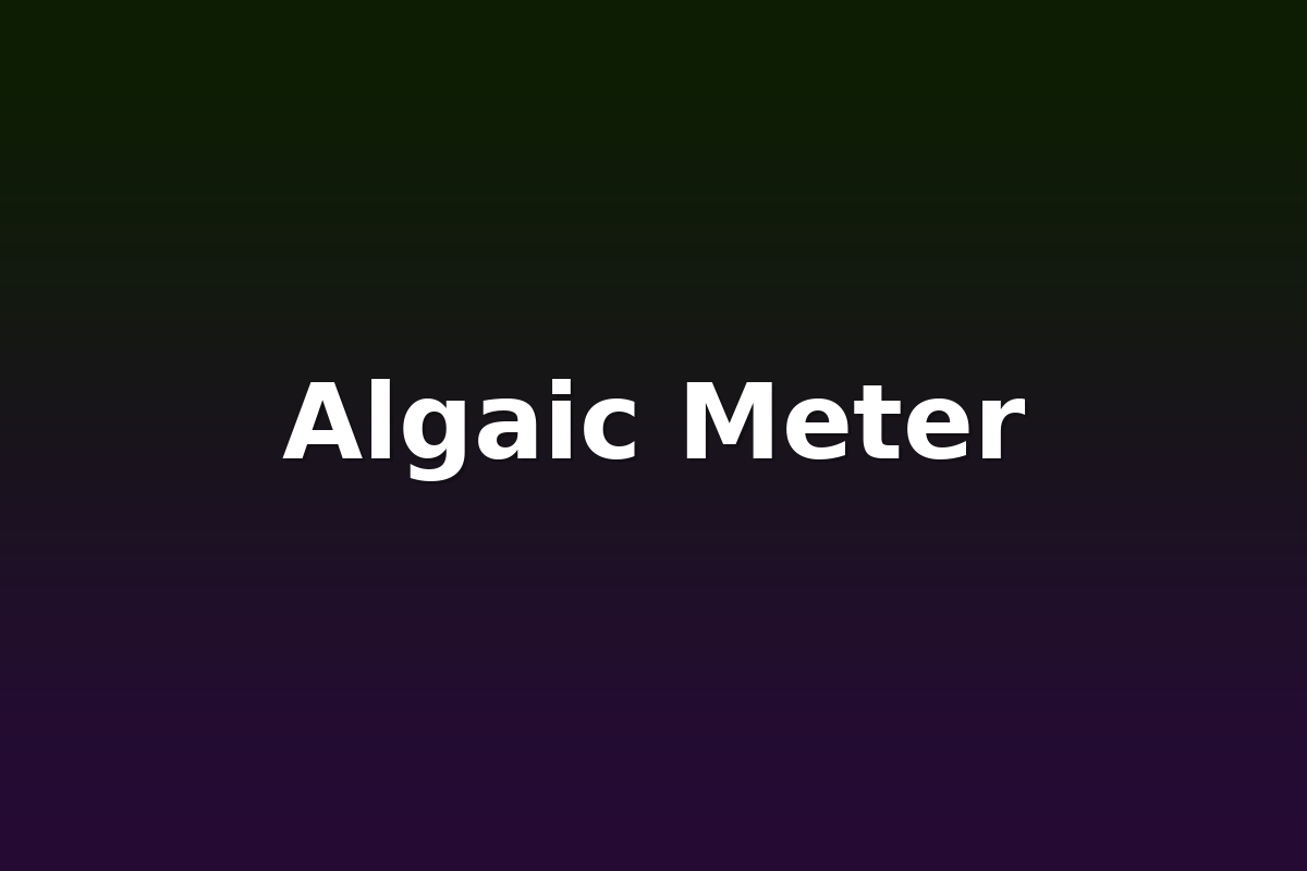 Algaic Meter