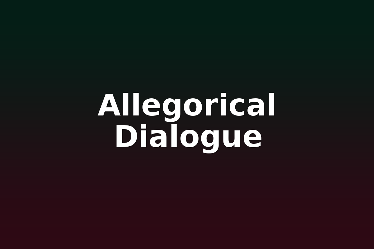 Allegorical Dialogue