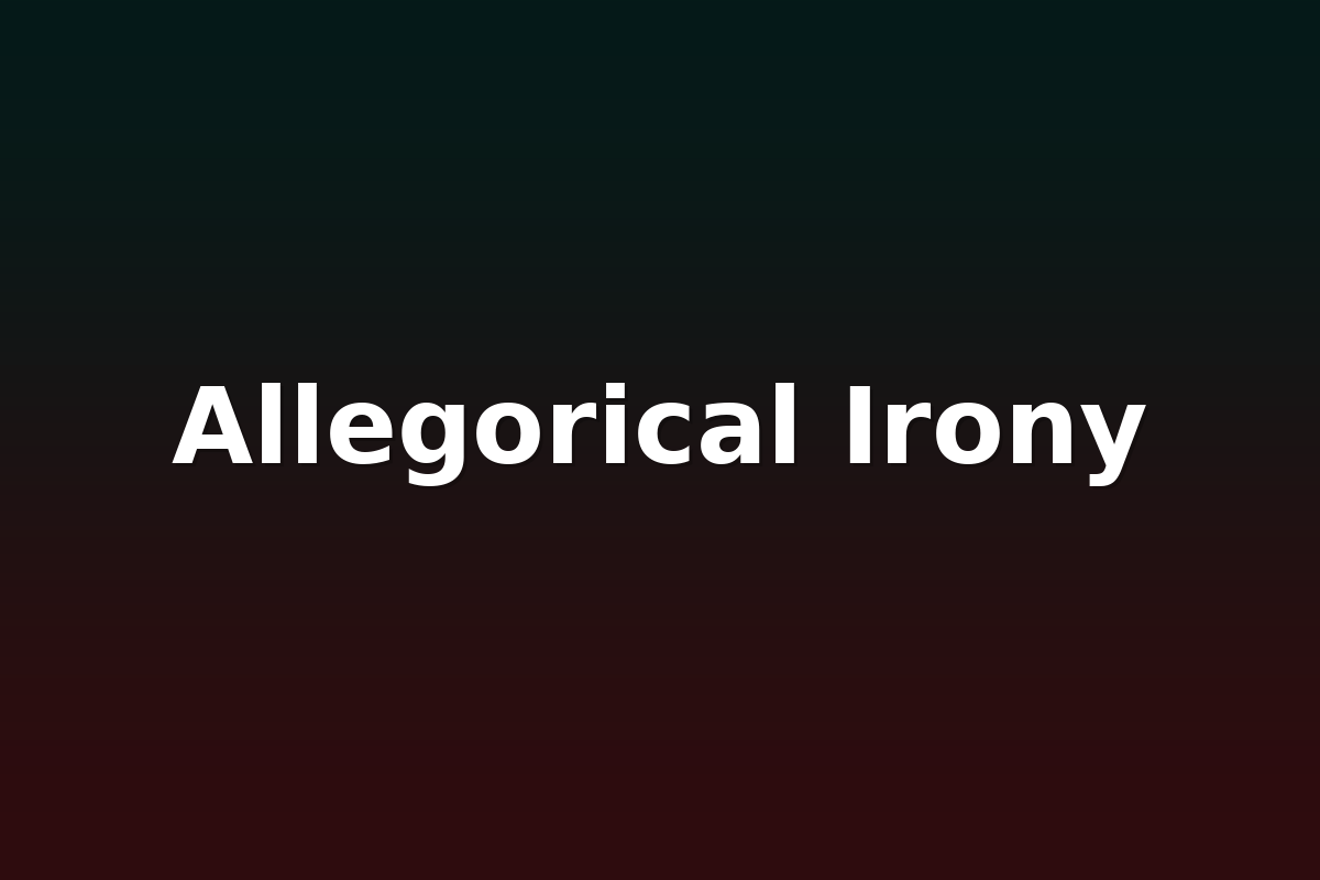 Allegorical Irony
