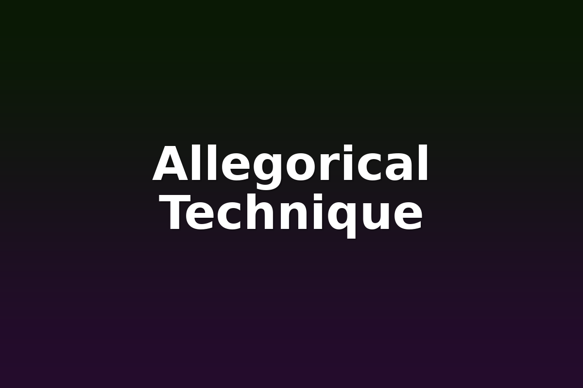 Allegorical Technique