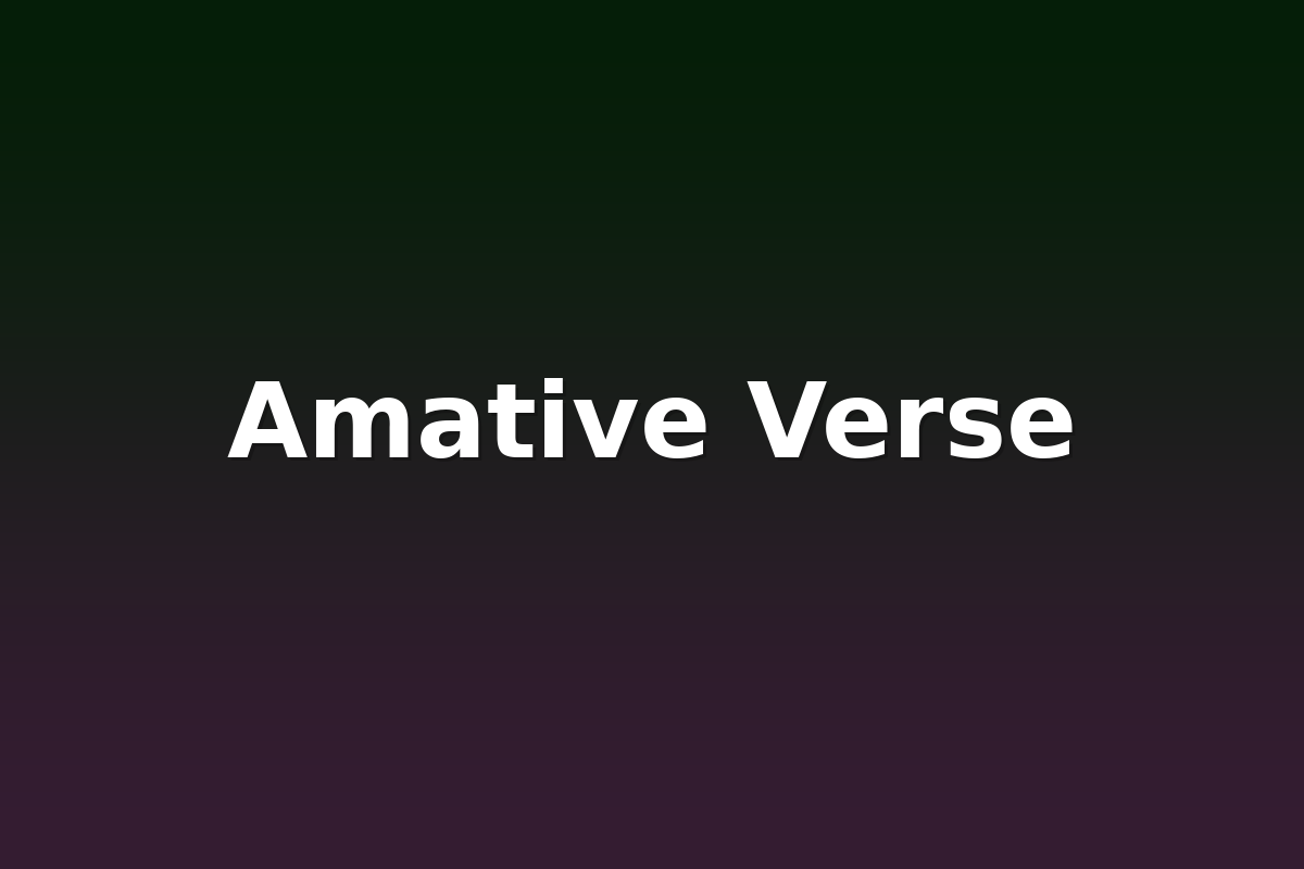 Amative Verse
