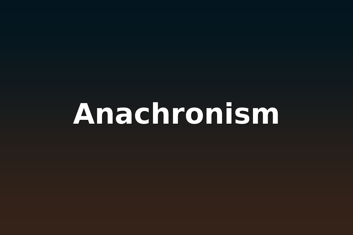 Anachronism