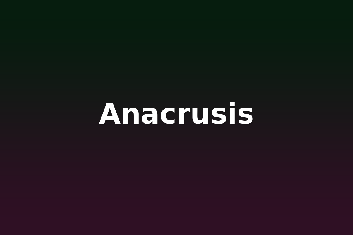 Anacrusis