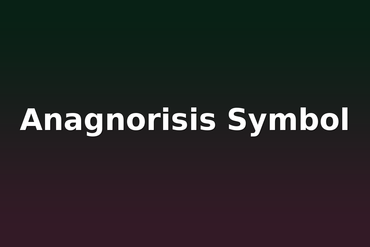 Anagnorisis Symbol