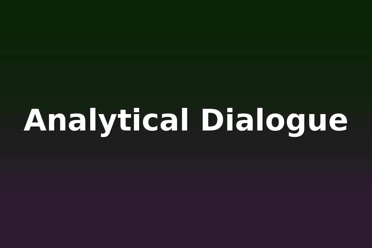 Analytical Dialogue