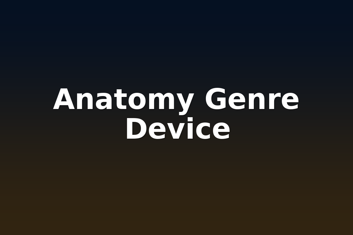 Anatomy Genre Device