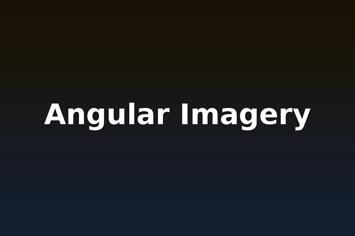 Angular Imagery