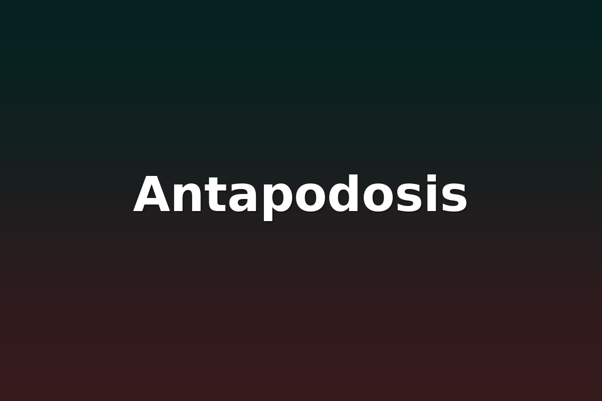 Antapodosis