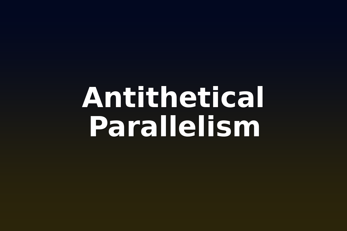 Antithetical Parallelism