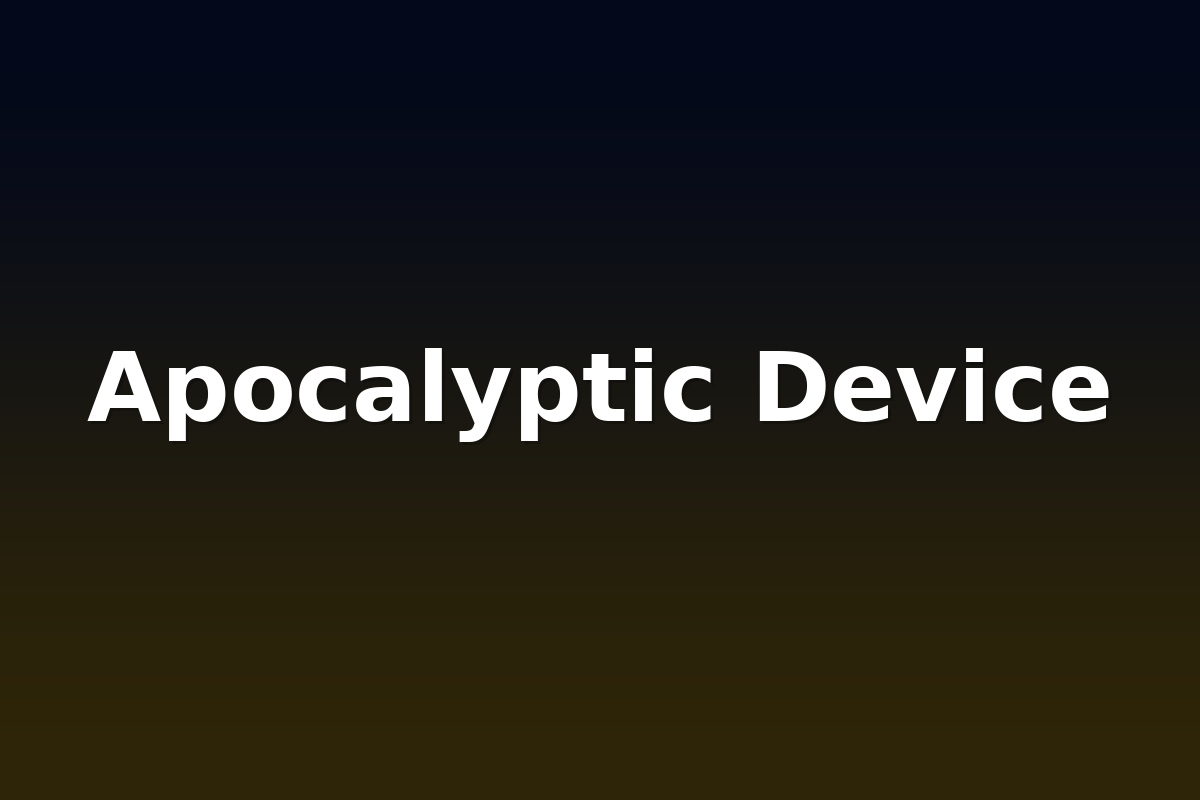 Apocalyptic Device