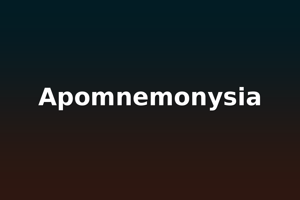 Apomnemonysia