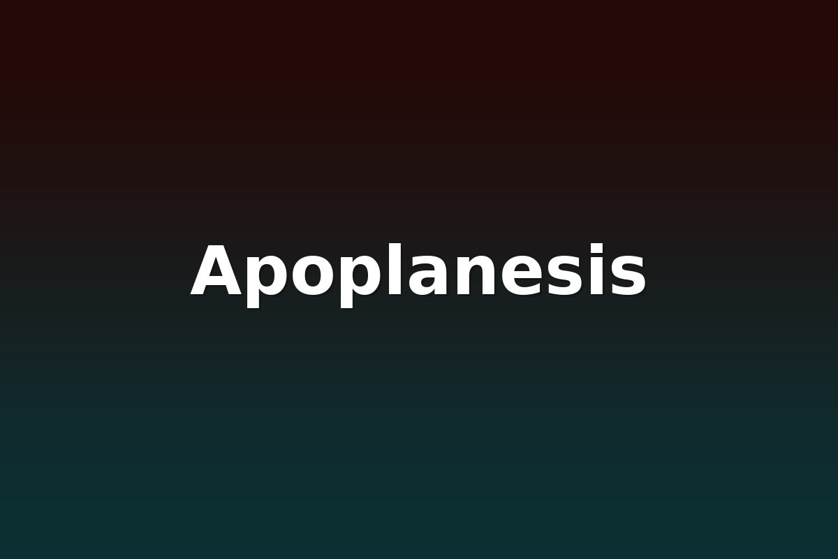 Apoplanesis