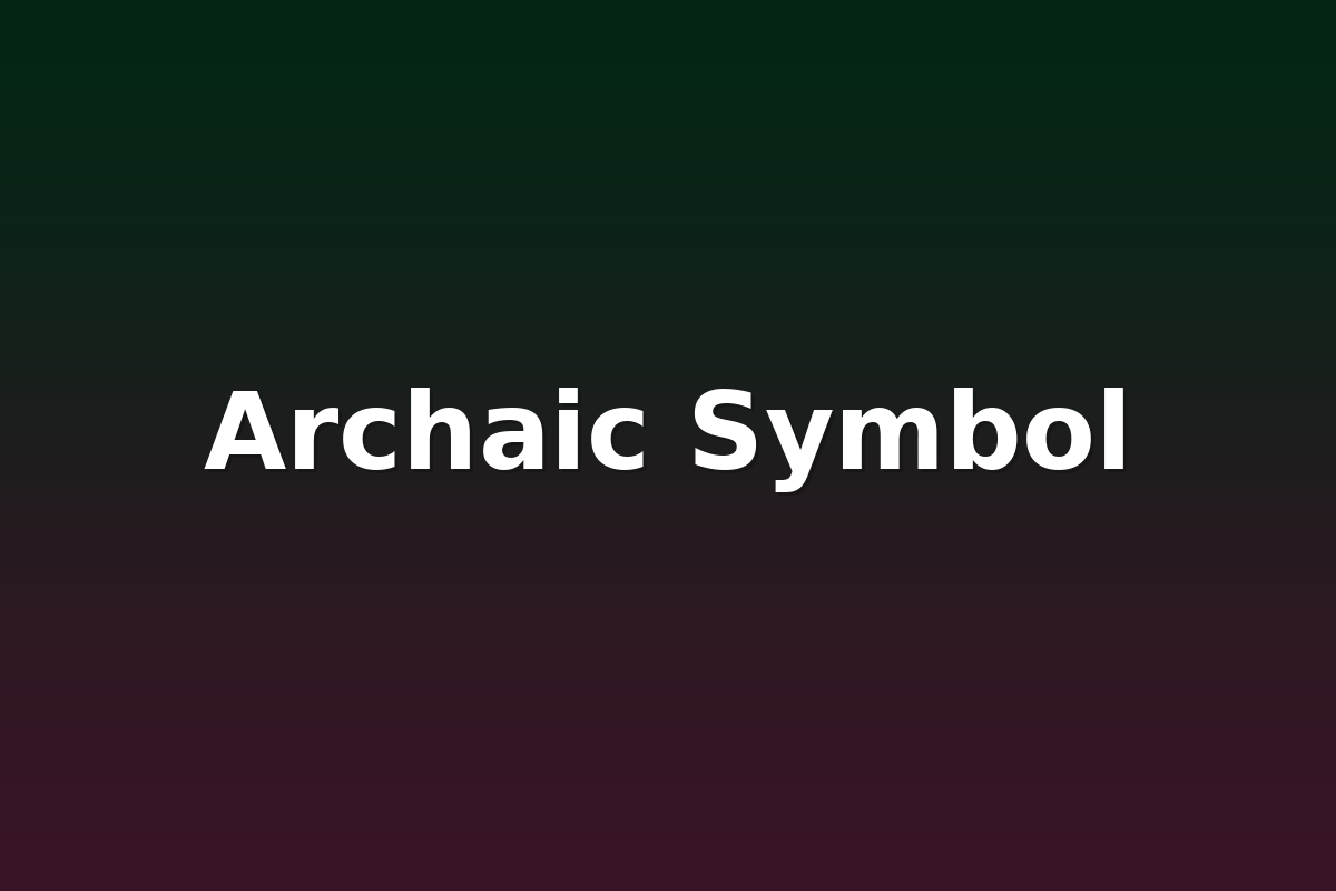 Archaic Symbol