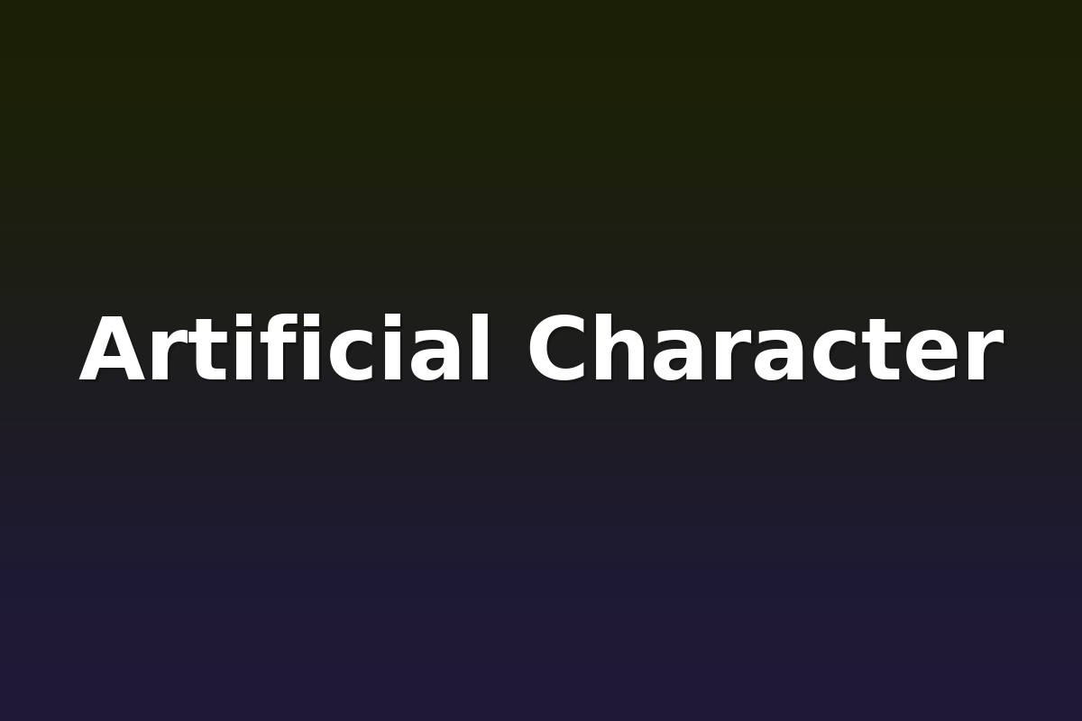Artificial Character