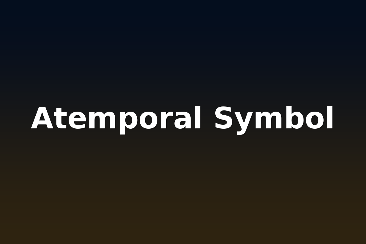 Atemporal Symbol