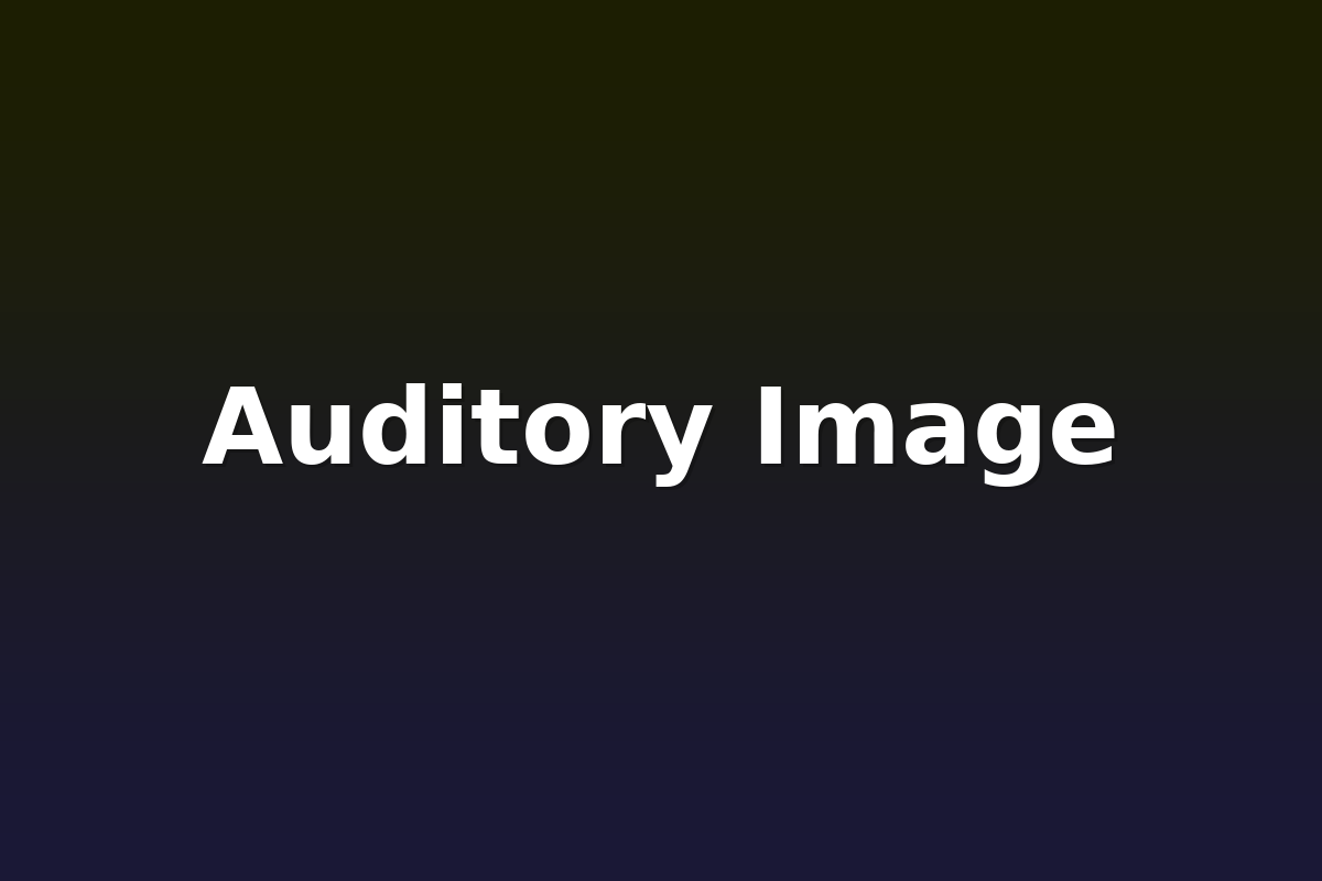 Auditory Image
