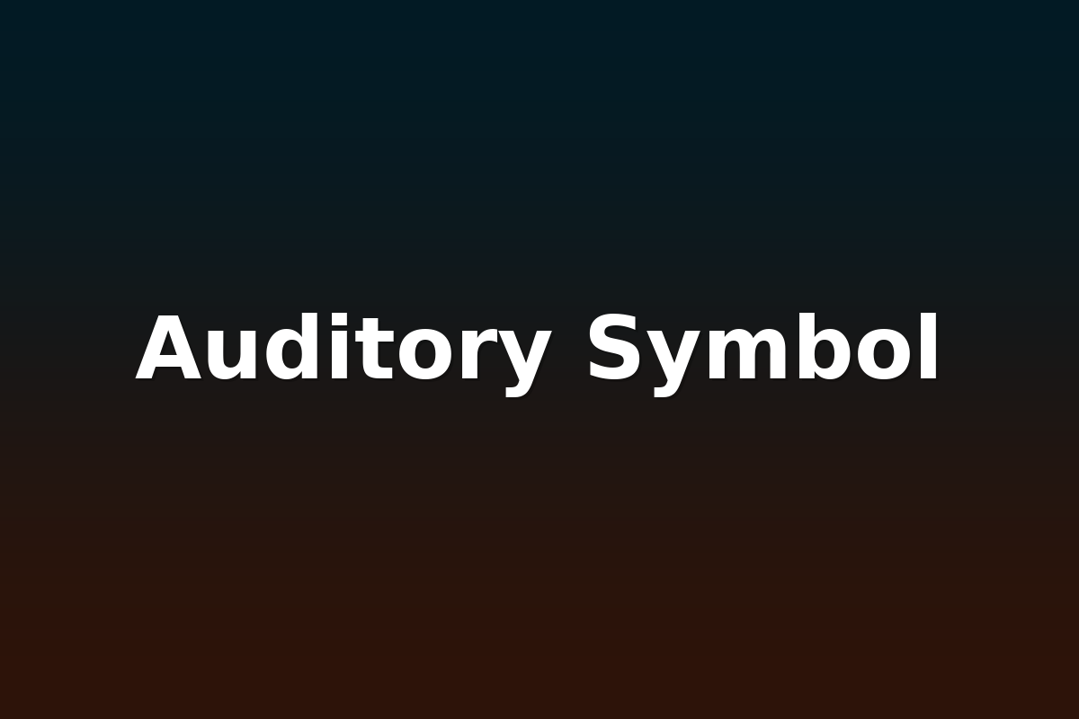 Auditory Symbol
