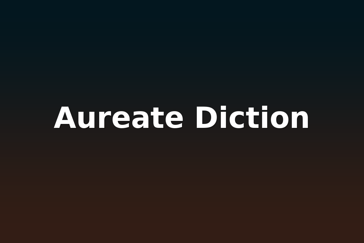 Aureate Diction