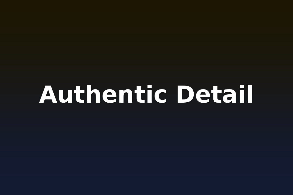 Authentic Detail