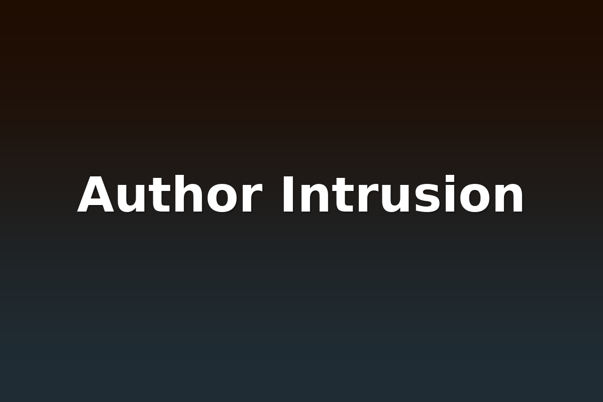 Author Intrusion