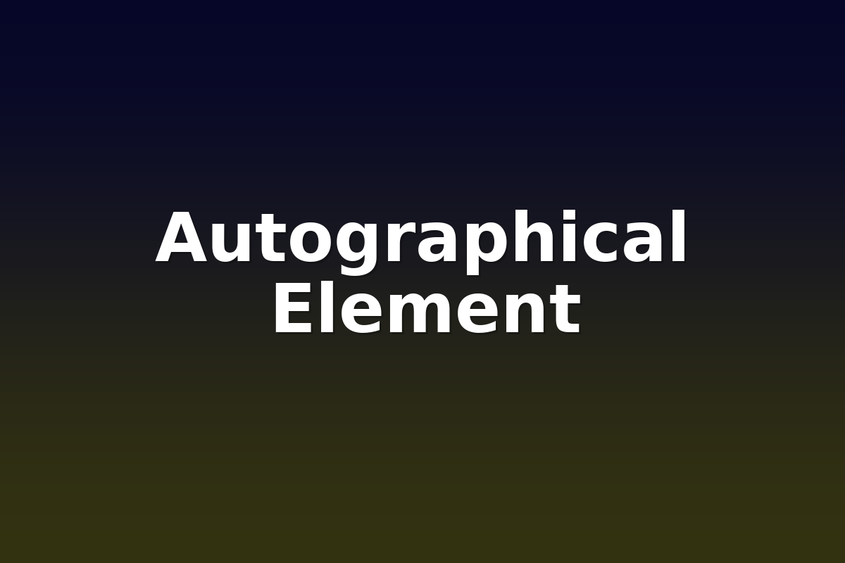 Autographical Element