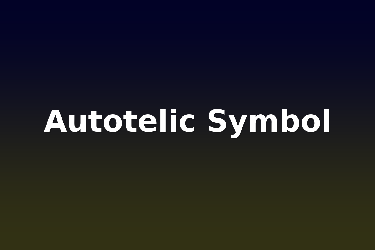 Autotelic Symbol