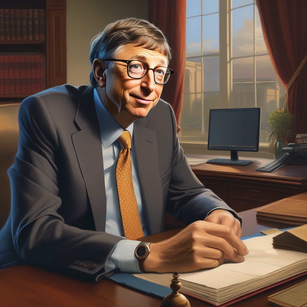 Bill Gates Talks Office