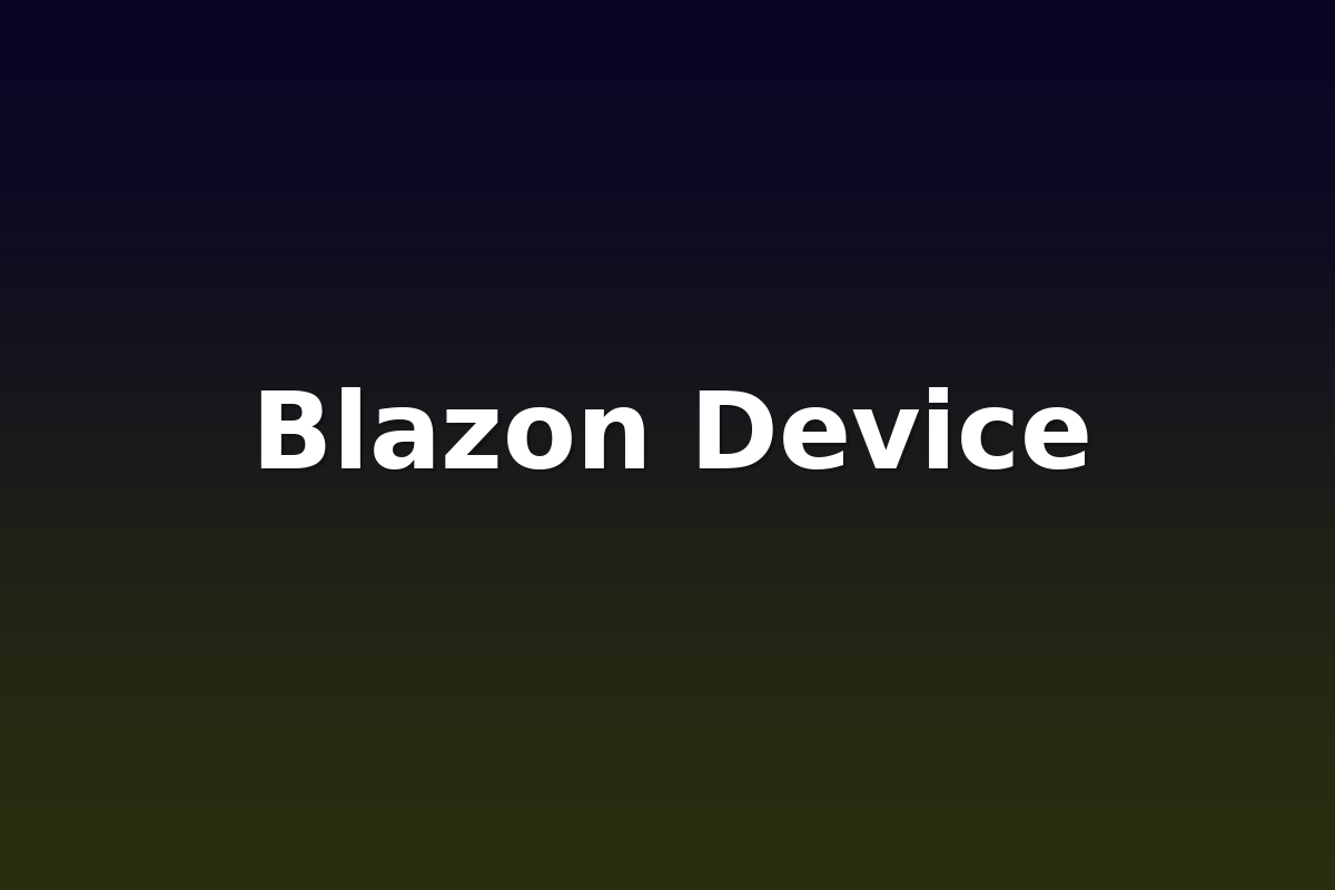 Blazon Device