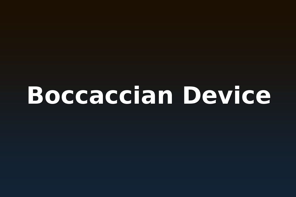Boccaccian Device
