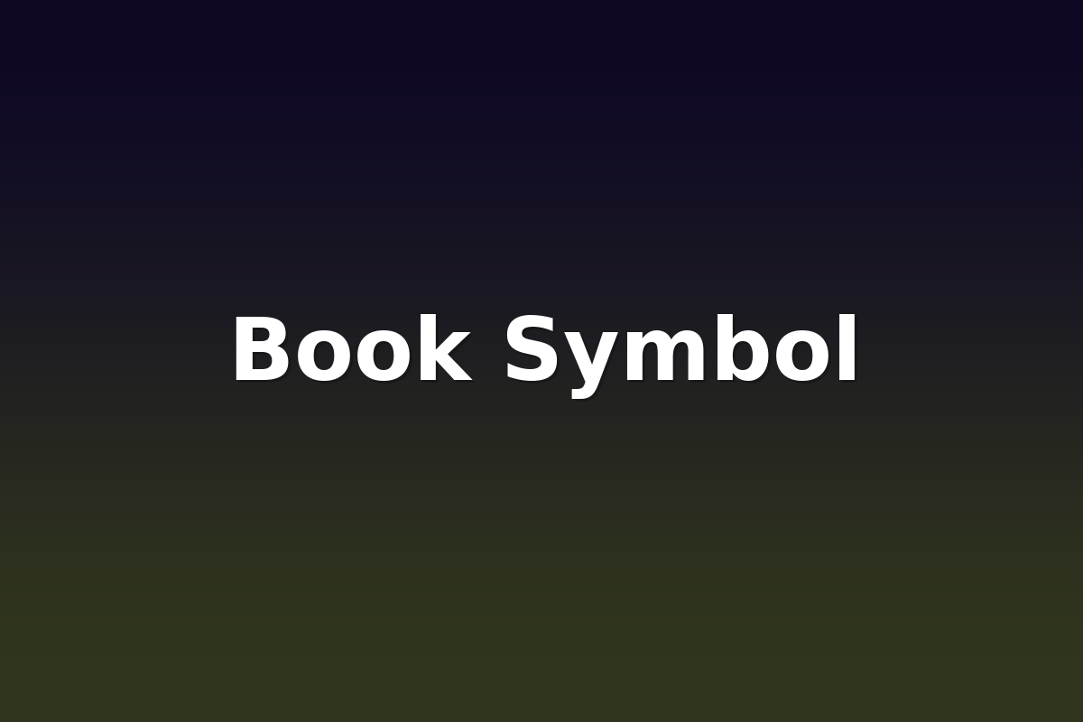 Book Symbol