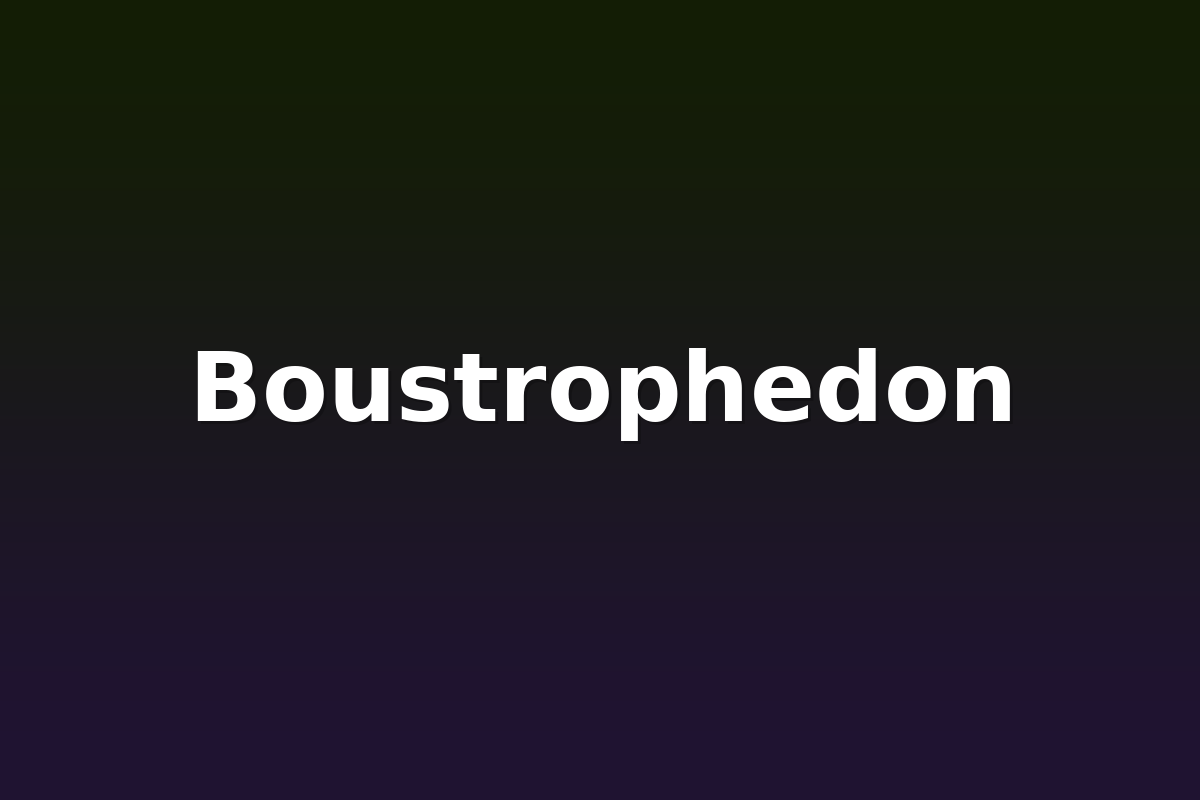 Boustrophedon