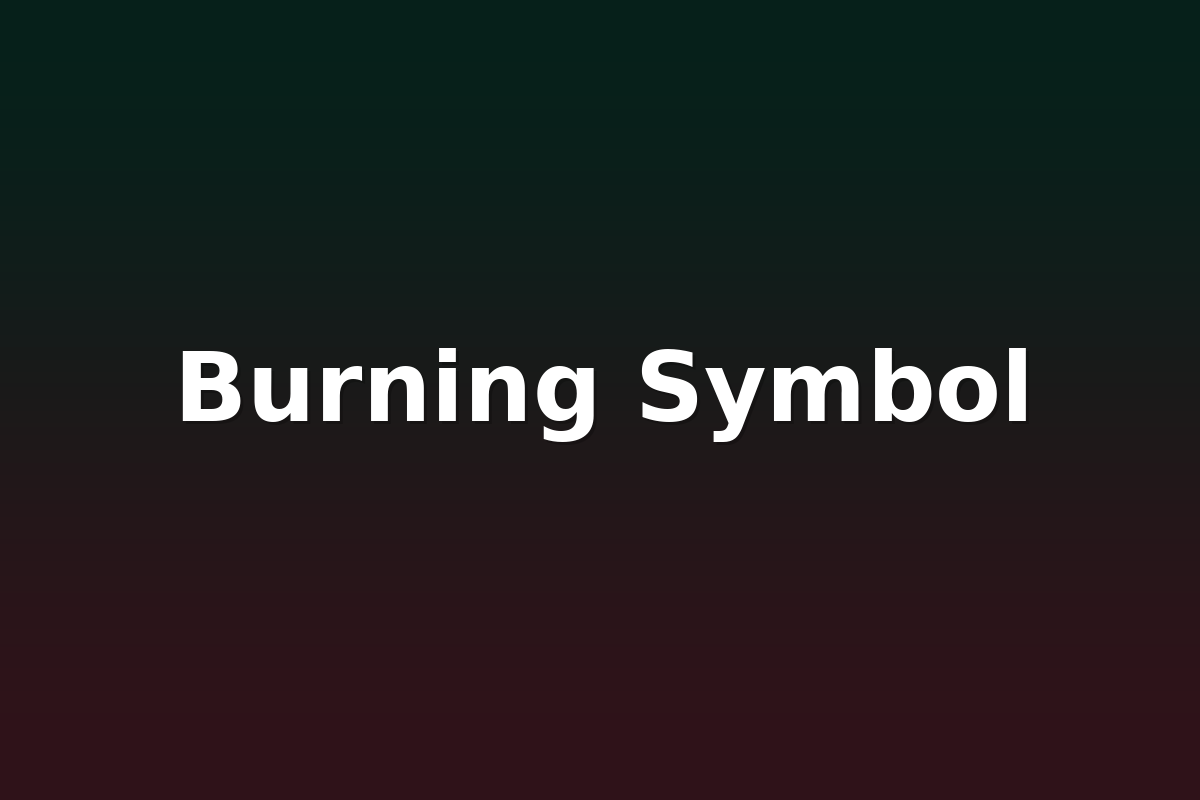Burning Symbol