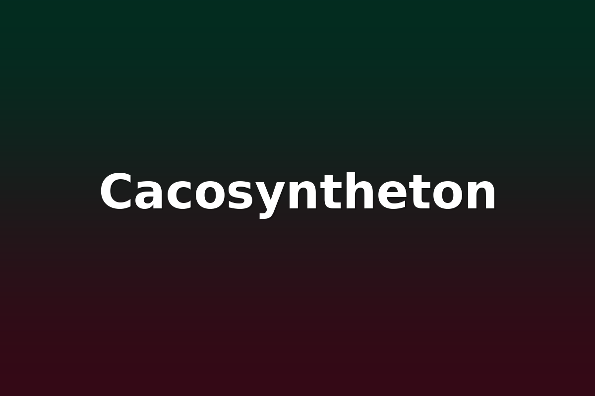 Cacosyntheton