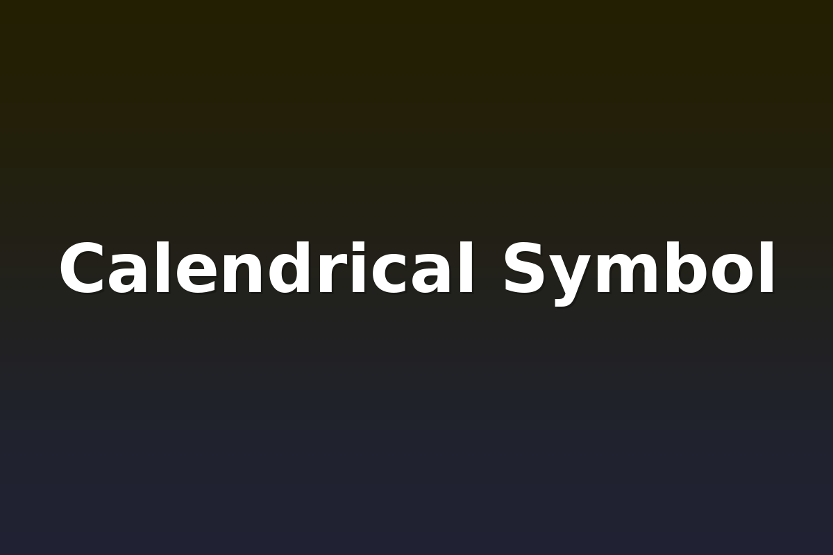 Calendrical Symbol