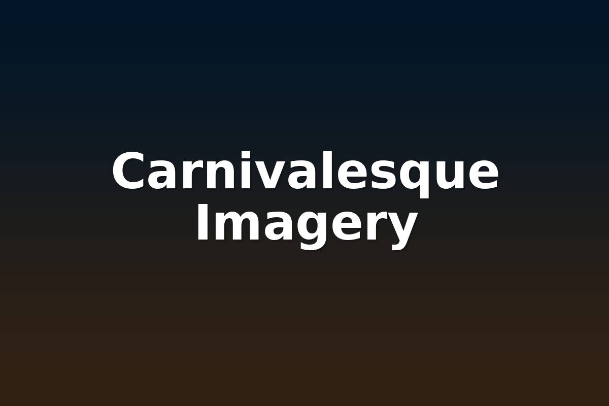 Carnivalesque Imagery