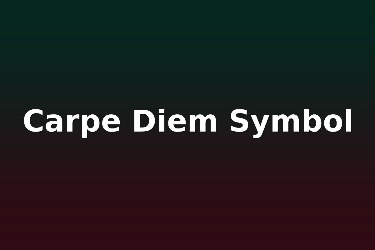 Carpe Diem Symbol