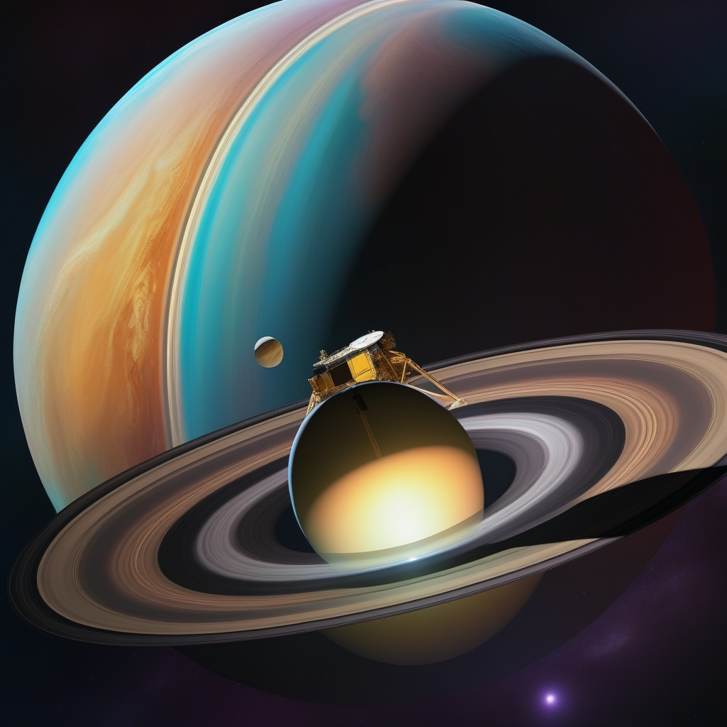 Cassini Probe Gets Mooned