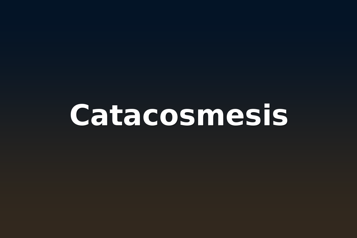 Catacosmesis